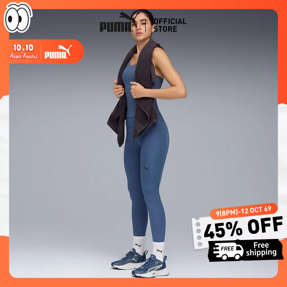 PUMA Training กางเกงรัดรูป TAD ESSENTIALS สำหรับผู้หญิง สีฟ้า - 52590080