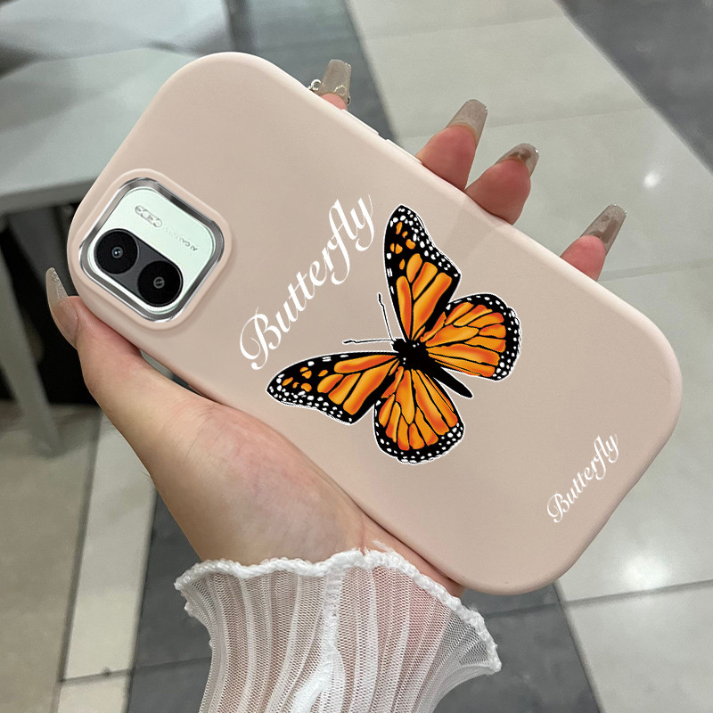เคสสำหรับ Xiaomi Redmi A1 A2 A3 A3X POCO C61 เคสโทรศัพท์ผีเสื้อกันกระแทก