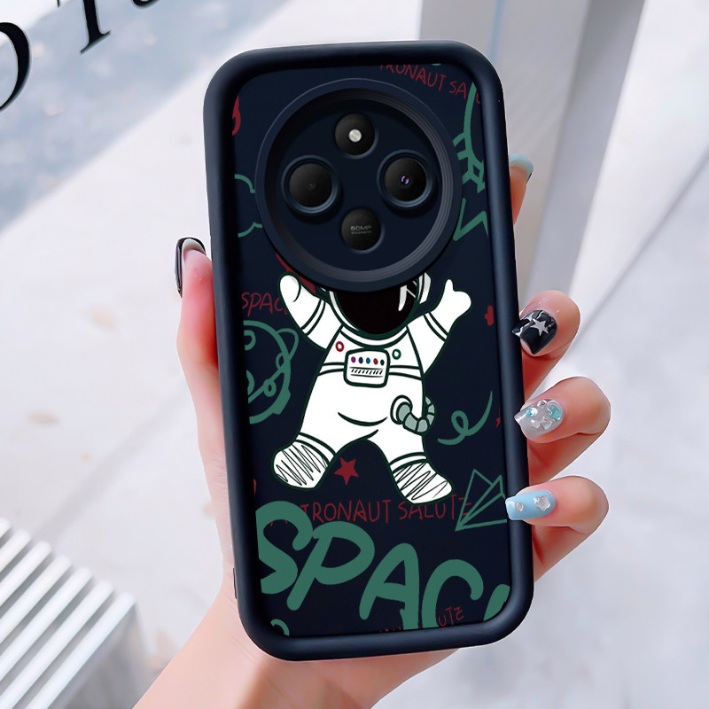 เคสสำหรับ Xiaomi Redmi 14C 4G 14C 5G A3 Pro 4G A4 5G POCO C75 เคสโทรศัพท์มนุษย์อวกาศสามสีซิลิโคนกันกระแทก
