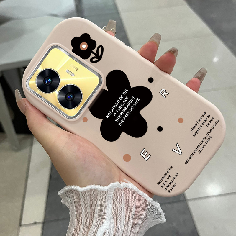 เคสสำหรับ Realme C55 Narzo N55 เคสโทรศัพท์ดอกไม้กันกระแทก