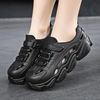Tikp5 รองเท้าแตะหุ้มข้อ วัสดุยางEVA ใส่สบาย เบานุ่มนิ่มรองเท้าสูง 3.5cm มีช่องลม คาถูกมาก1751267990154