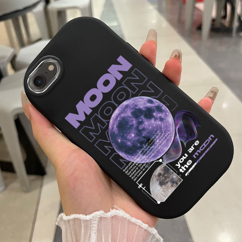 เคสสำหรับ iPhone 6 Plus 6s Plus 7 Plus 8 Plus X Xs Max Xr 11 Pro Max เคสโทรศัพท์เดือนกันกระแทกกลมและอ้วน