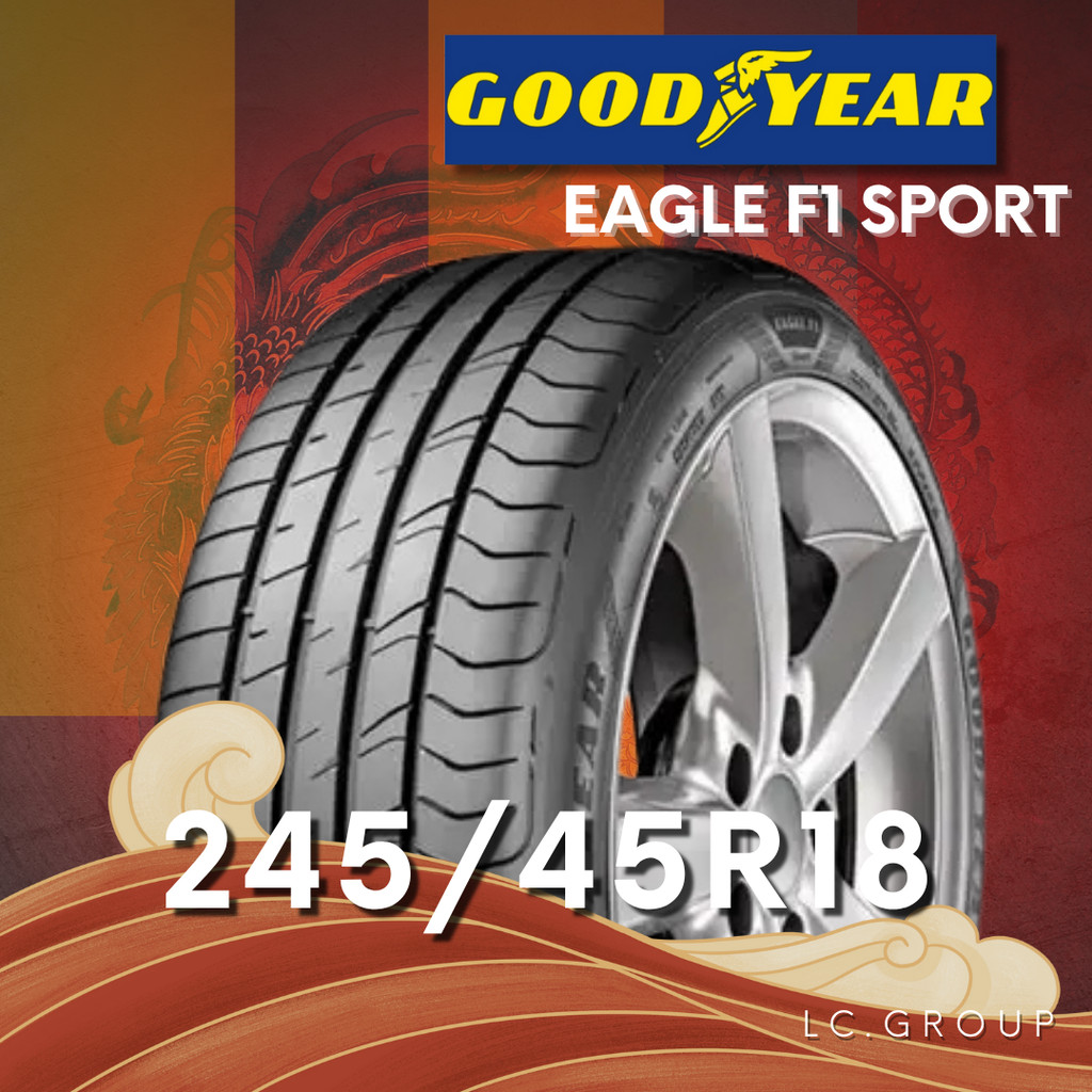 ยาง 245/45R18 GOODYEAR รุ่น EAGLE F1 SPORT ราคาต่อเส้น ปี 2025