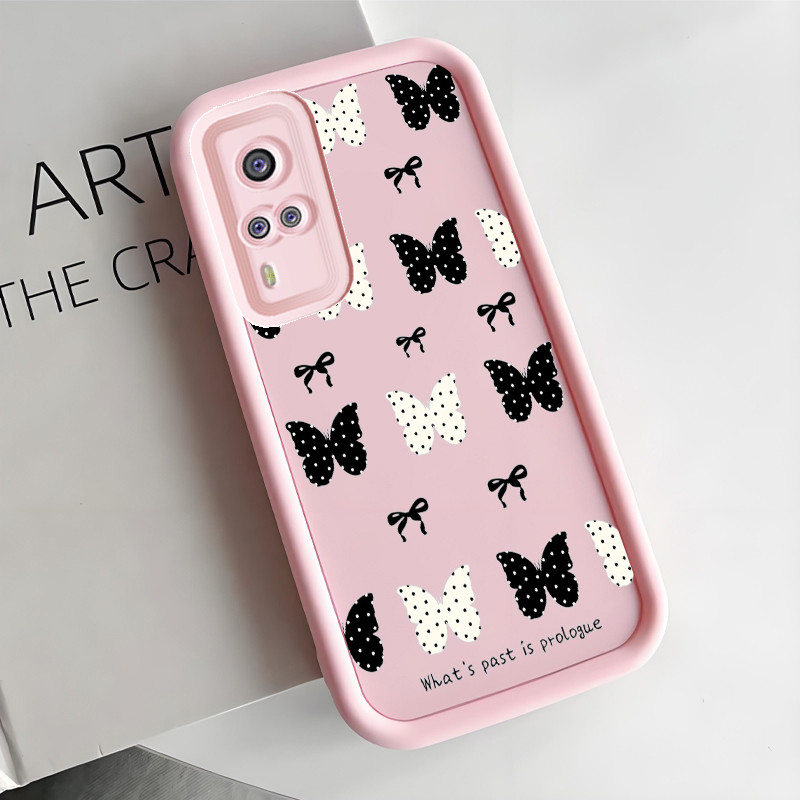 เคสสำหรับ VIVO Y51 2020 Y51A 2020 Y31 2020 Y53s Y33 เคสการ์ตูนผีเสื้อ
