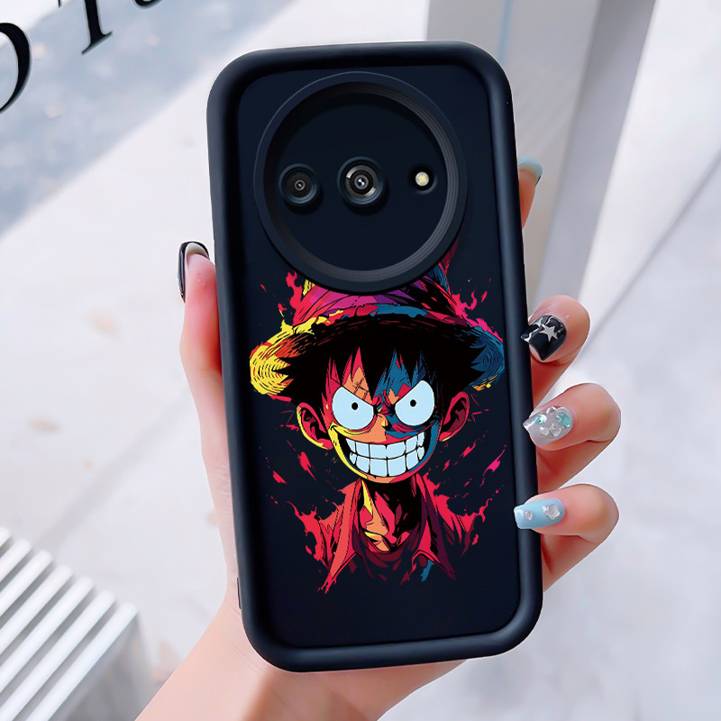 เคสสำหรับ Xiaomi Redmi A3 A3X POCO C61 เคสโทรศัพท์ตัวเอกอนิเมะสามสีซิลิโคนกันกระแทก