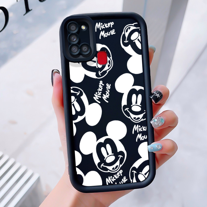 เคสสำหรับ Samsung Galaxy A21s เคสโทรศัพท์หนูสามสีซิลิโคนกันกระแทก