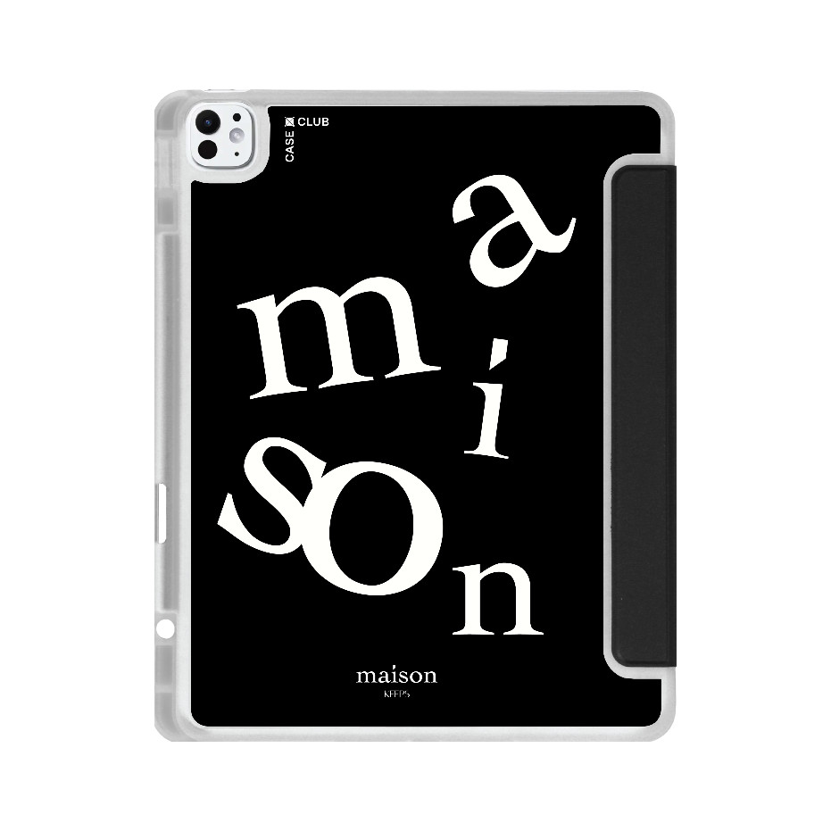 CaseClub เคสไอแพด หลังใส ฝาปิดสี ลาย maison KEEPS The Imbalance สำหรับ iPad Pro / iPad Air / iPad Gen