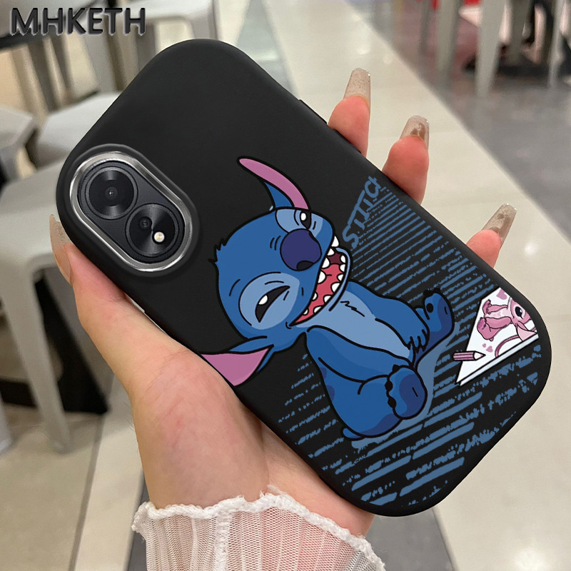 MHKETH เคสสำหรับ OPPO A18 A38 เคสโทรศัพท์มีลายปักลายการ์ตูน