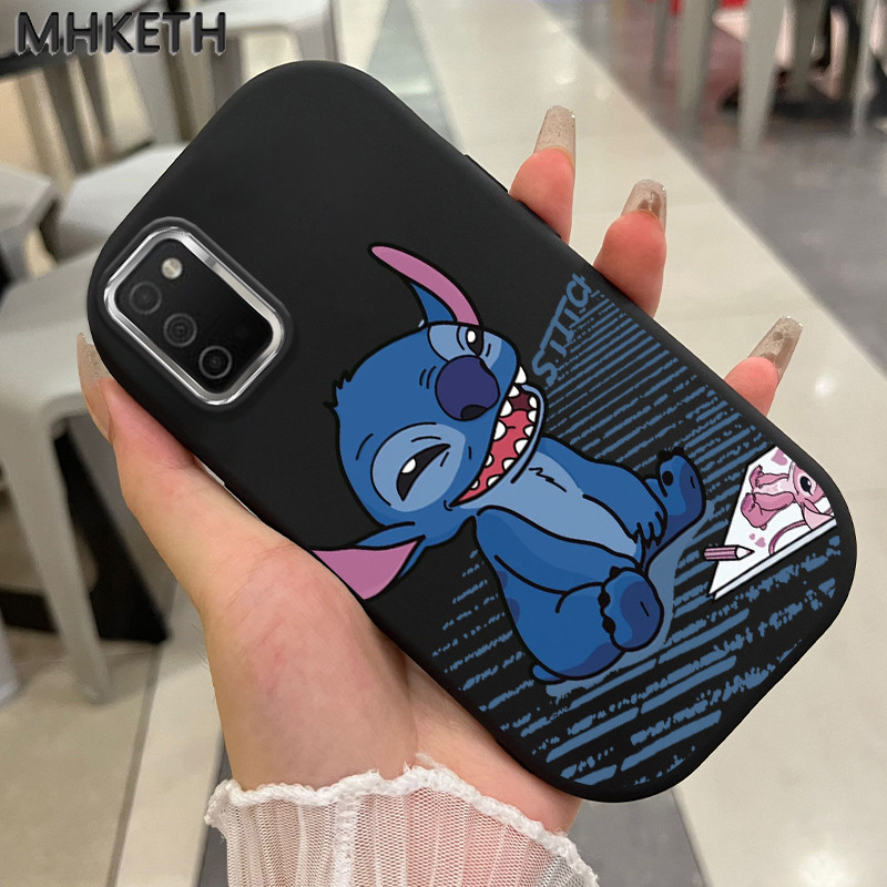 MHKETH เคสสำหรับ Samsung Galaxy A03s A02s M02s F02s เคสโทรศัพท์มีลายปักลายการ์ตูน