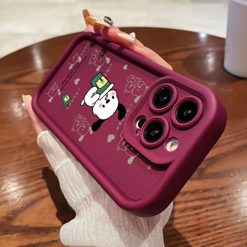 เคสสำหรับ Xiaomi Redmi A3 A3X POCO C61 เคสโทรศัพท์สัตว์น่ารักสามสีซิลิโคนกันกระแทก - รูปที่ 6