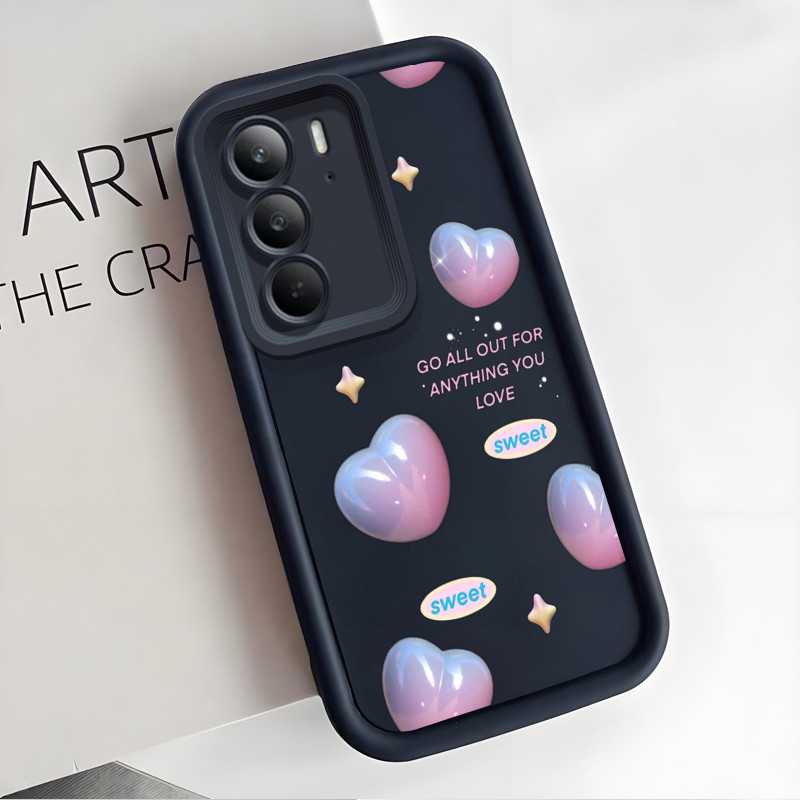 เคสสำหรับ Realme C75 4G C75X 4G 14X 5G เคสโทรศัพท์รูปหัวใจ