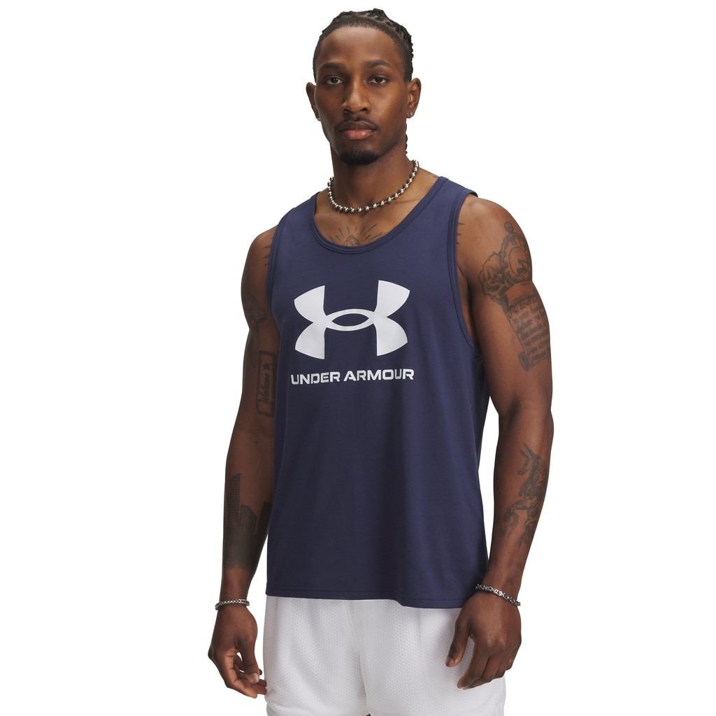 Under Armour เสื้อกล้ามสำหรับผู้ชาย UA Logo ราคา ถูกที่สุด ดีลบีเคเค แกลเลอรีภาพที่ 2