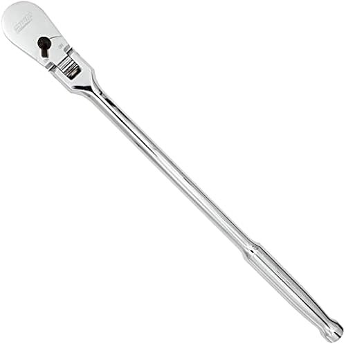 [Direct from JP] PWT Ratchet Handle Socket Wrench, Swivel Head, Long, 9.5mm 3/8" Drive, 9-Level Flex