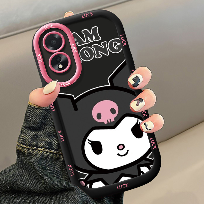เคสสำหรับ OPPO A18 A38 เคสโทรศัพท์กระต่ายน่ารักกันกระแทกป้องกันการตก