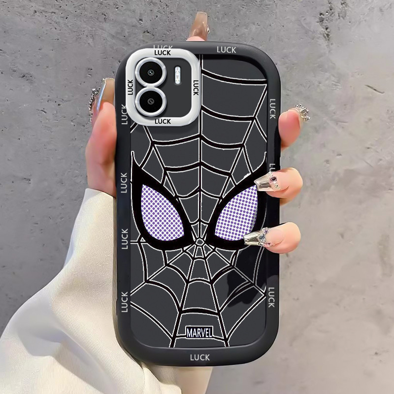 เคสสำหรับ Xiaomi Redmi A1 A2 เคสโทรศัพท์ใยแมงมุมกันกระแทกป้องกันการตก - รูปที่ 3