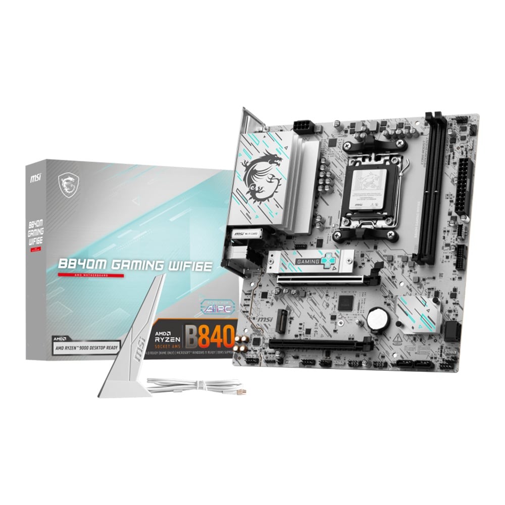 MAINBOARD (เมนบอร์ด) MSI B840M GAMING WIFI6E - AMD SOCKET AM5 DDR5 MICRO-ATX เมนบอร์ด