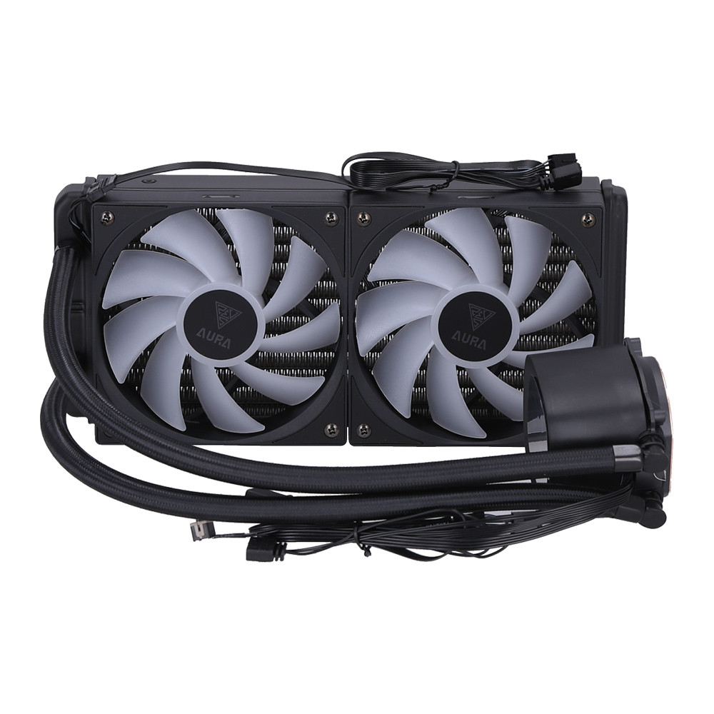 ระบบระบายความร้อนด้วยน้ำCPU LIQUID COOLER (ระบบระบายความร้อนด้วยน้ำ) GAMDIAS AURA GL240 V2 - BLACK