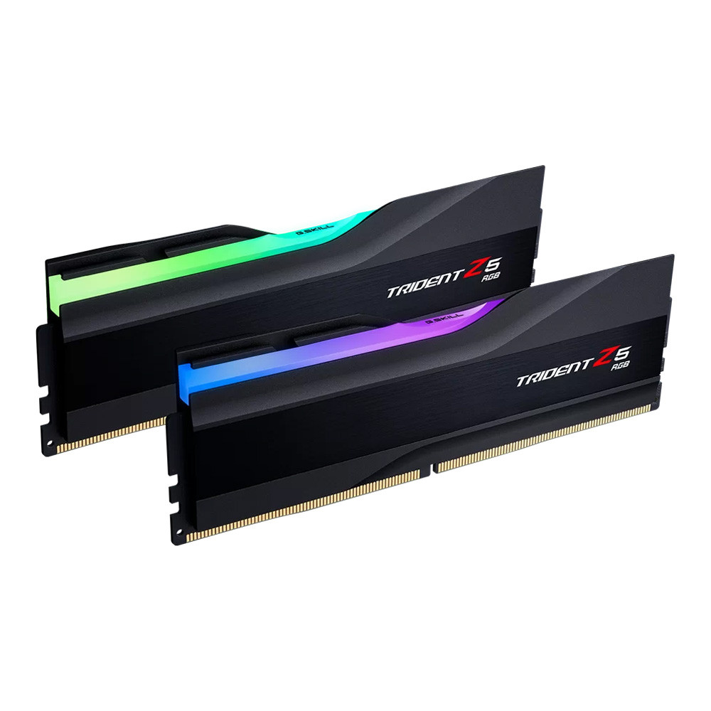 Ram- 64GB (32GBx2) DDR5 6000MHz RAM G.SKILL TRIDENT Z5 RGB (INTEL XMP) (BLACK) (F5-6000J3238G32GX2-T
