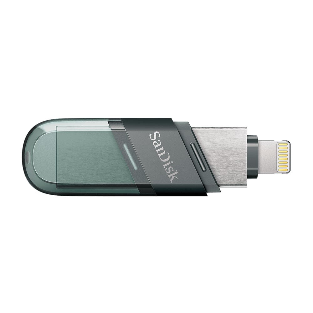 แฟลชไดรฟ์ 128 GB FLASH DRIVE (แฟลชไดร์ฟ) SANDISK IXPAND FLASH DRIVE FLIP (SDIX90N-128G-GN6NE)
