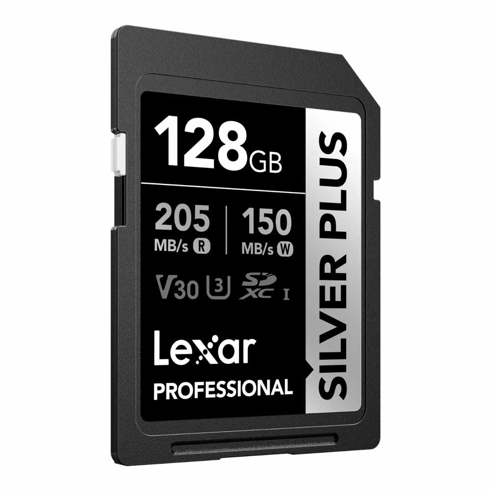 เมมโมรี่การ์ด 128 GB SD CARD (เอสดีการ์ด) LEXAR PROFESSIONAL SILVER PLUS (LSDSIPL128G)