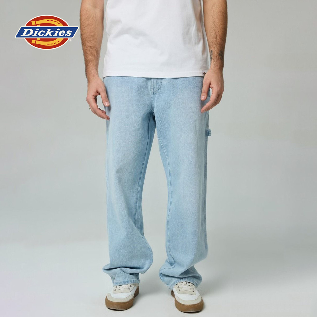 DICKIES MEN'S PANTS - VINTAGE AGED BLUE กางเกงยีนส์ กางเกงขายาว ผู้ชาย