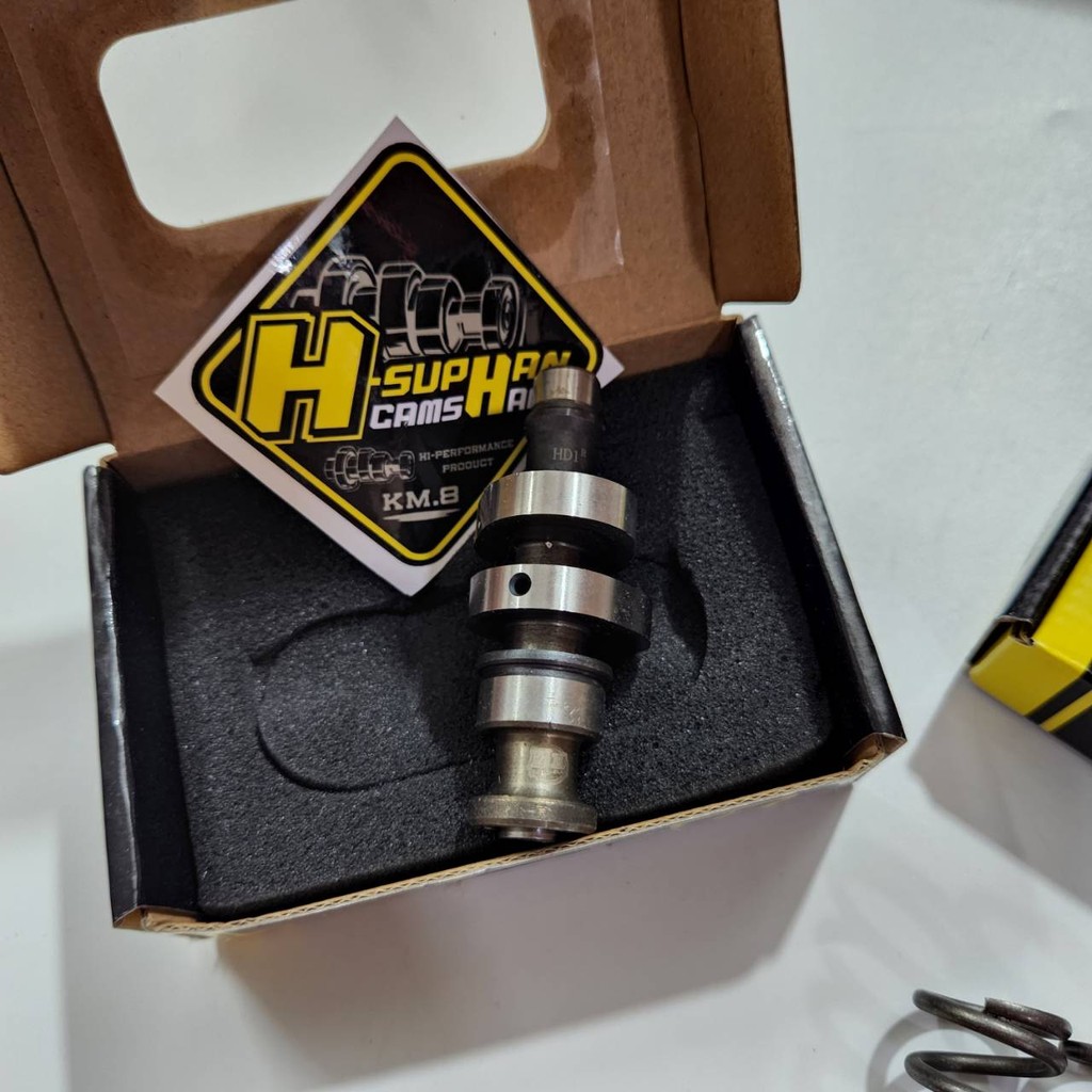 แคม เฮงสุพรรณ + สปริงวาล์วตัวใหญ่ แต่ง เฮงสุพรรณ WAVE125ปลาวาฬ 2012-2022 LED + สปริงตัวเล็ก ZERN 2ตั