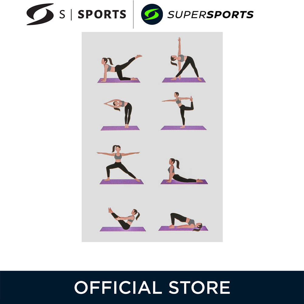 S SPORTS YM803 8mm Grey เสื่อโยคะ — صورة 6