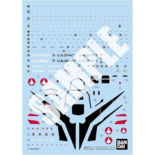 BANDAI SPIRITS HG Macross Plus YF-19 รูปลอกถ่ายโอนน้ํา
