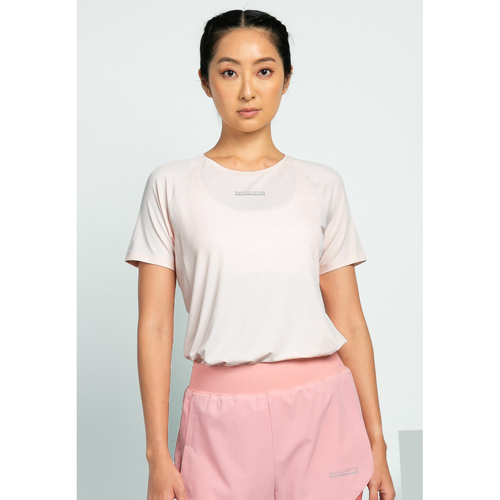 Skechers สเก็ตเชอร์ส เสื้อยืดแขนสั้นผู้หญิง Women Running Performance Short Sleeve Tee - SP325W289-04UB (FF)