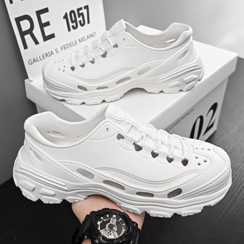 Tikp5 รองเท้าแตะแพลตฟอร์ม รองเท้าทรงผ้าใบหุ้มข้อ วัสดุ EVA ใส่สบาย น้ำหนักเบา สูง 1755249512599