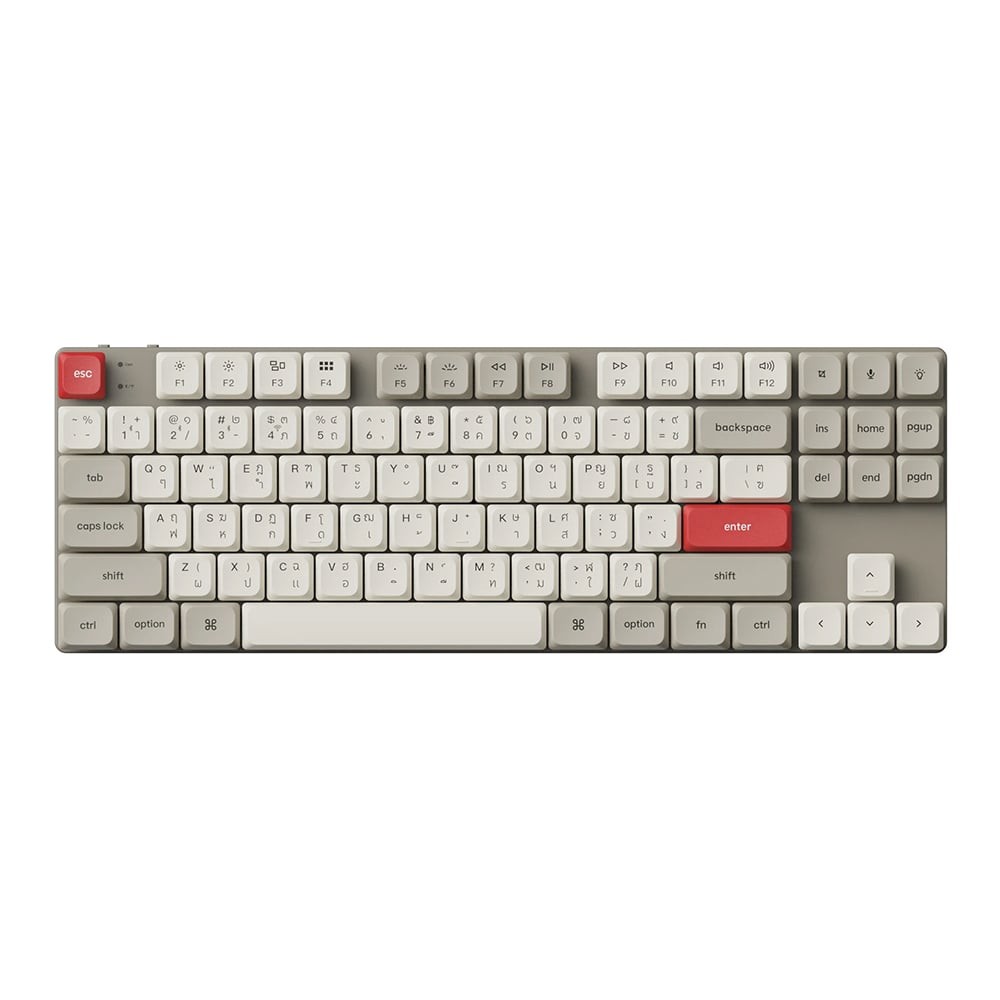 WIRELESS KEYBOARD (คีย์บอร์ดไร้สาย) KEYCHRON K1 MAX BANANA SWITCH RGB EN/TH - RETRO (K1M-L4-TH)