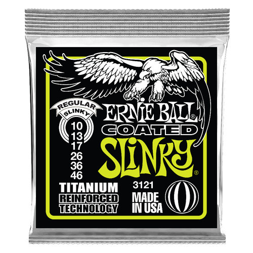 ERNIE BALL ERNIE BALL 3121 สายกีตาร์ไฟฟ้า 10-46 COATED REGULAR SLINKY
