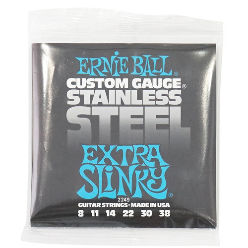 ERNIE BALL ERNIE BALL 2249 สายกีตาร์ไฟฟ้า 08-38 STAINLESS EXTRA SLINKY