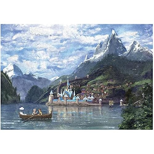 Tenyo Made In Japan 1000 ชิ้นจิ๊กซอว์ปริศนา Disney "Anna And The Snow Queen" 51X73.5Cm D-1000-088 พร