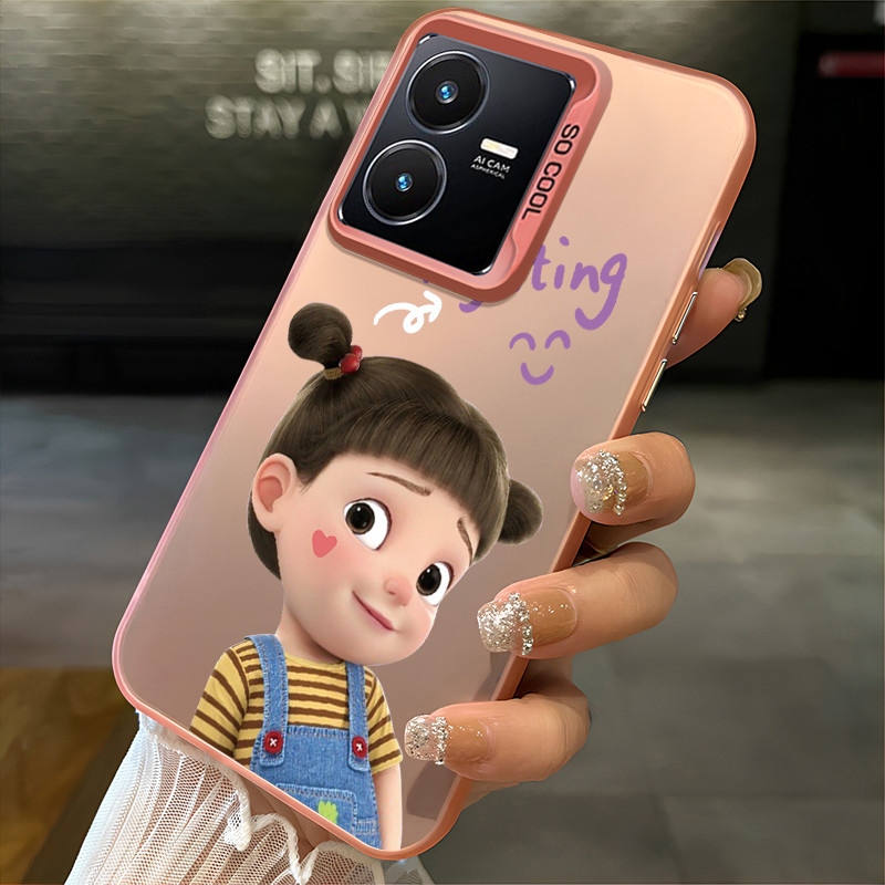 เคสสำหรับ VIVO Y22 Y22s Y36 4G Y36 5G Y27 5G Y27S Y77T เคสโทรศัพท์สาวเด็กผู้ชายเปลือกแข็งกันกระแทก