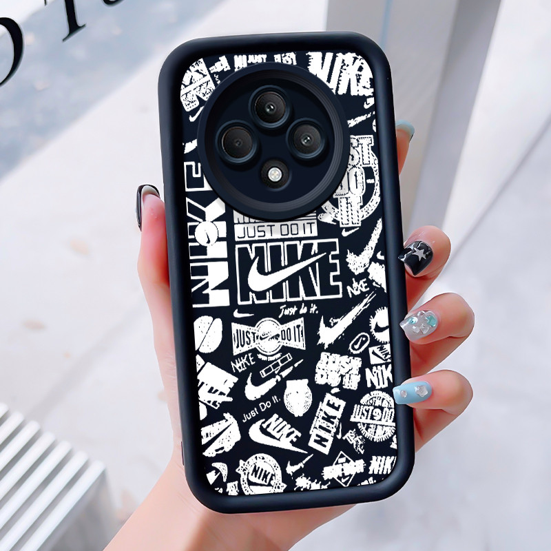 เคสสำหรับ OPPO Reno 12F 4G Reno 12F 5G F27 5G เคสโทรศัพท์แบรนด์อินเทรนด์สามสีซิลิโคนกันกระแทก