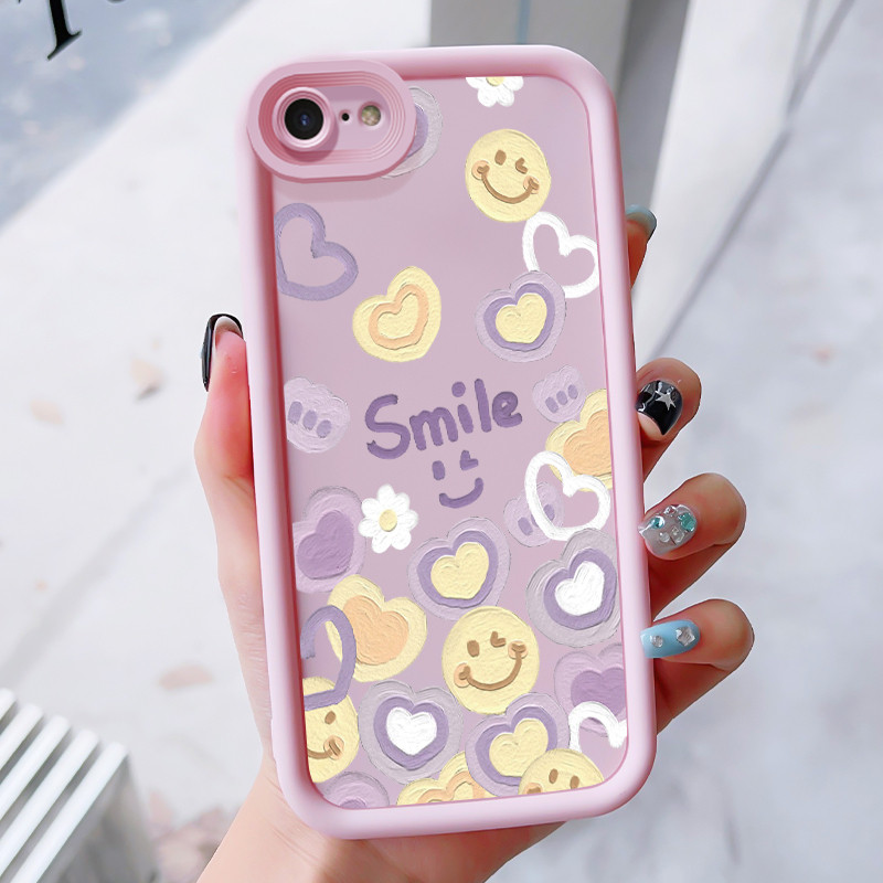 เคสสำหรับ iPhone 6 Plus 6s Plus 7 Plus 8 Plus SE 2020 X Xr Xs Max เคสโทรศัพท์มีสีสันรูปหัวใจสามสีซิลิโคนกันกระแทก ราคา ถูกที่สุด ดีลบีเคเค แกลเลอรีภาพที่ 2