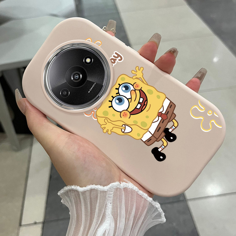 เคสสำหรับ Xiaomi Redmi A3 A3X POCO C61 เคสโทรศัพท์นามธรรมกันกระแทกกลมและอ้วน