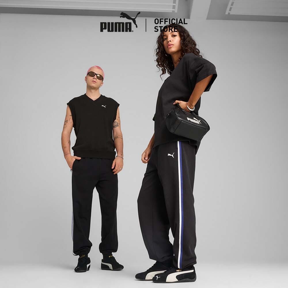 PUMA PRIME/SELECT - FUTURE.PUMA.ARCHIVE กางเกงวอร์มทรงหลวม Unisex สีดำ - 6296160