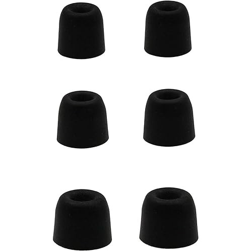 A-Focus SHURE earphone exclusive Foam ear pads SE215 SE112 Form Earpad SE535 tip Earpiece SML3 size 3 pairs included...