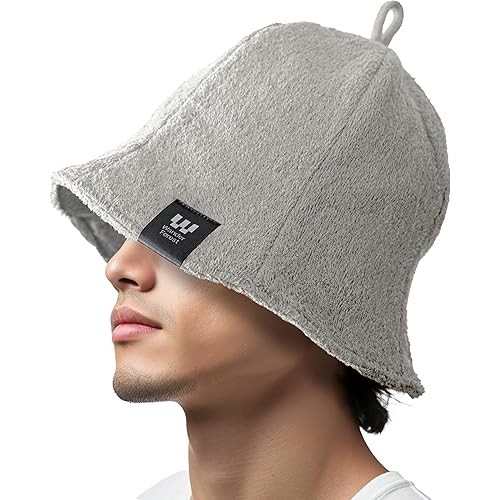 Wander Forest Sauna Hat Super Thick Towel Double Layer Construction Men s Trapper Fabric Large Size Goods Extra… ราคา ถูกที่สุด ดีลบีเคเค รูปภาพหลัก