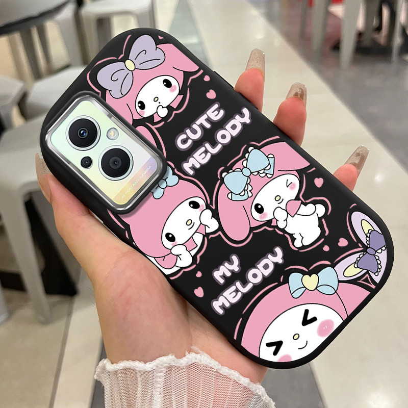 เคสสำหรับ OPPO Reno 7Z 5G Reno 8Z 5G Reno 7 Lite 5G Reno 8 Lite 5G เคสโทรศัพท์กระต่ายกันกระแทกกลมและอ้วน
