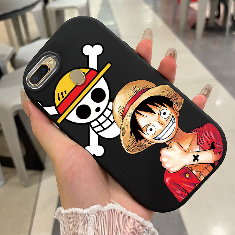 เคสสำหรับ OPPO A7 A5s A12 A12s A11k เคสโทรศัพท์ตัวเอกอนิเมะกันกระแทกกลมและอ้วน