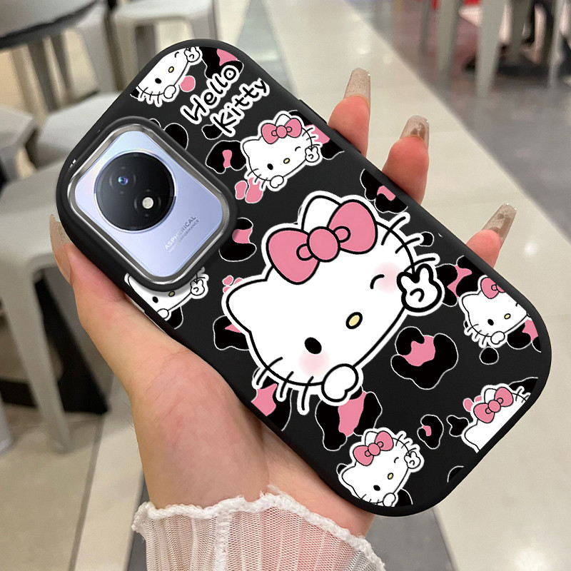 เคสสำหรับ VIVO Y02 Y02A Y02T Y02s Y11 2023 เคสโทรศัพท์แมวกันกระแทกกลมและอ้วน