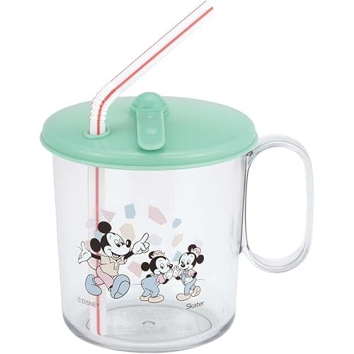 Skater Antibiotic Straw Cup 250Ml พร้อมฝาปิด Disney Mickey Mouse Friends Retro Made In Japan Skj6Ag-