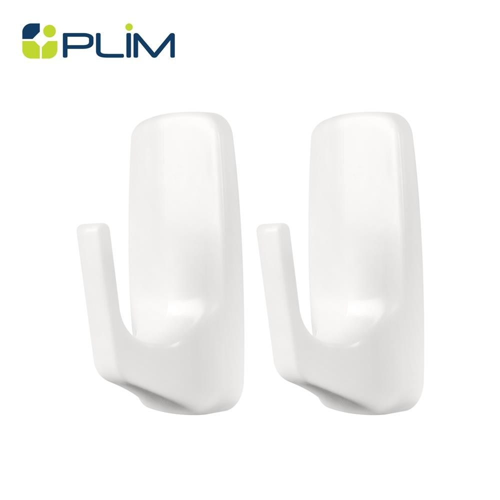 PLIM ขอแขวนติดเทปกาว XY-0361 สีขาว แพ็ก 2 ชิ้น จัดส่งโดย HomePro