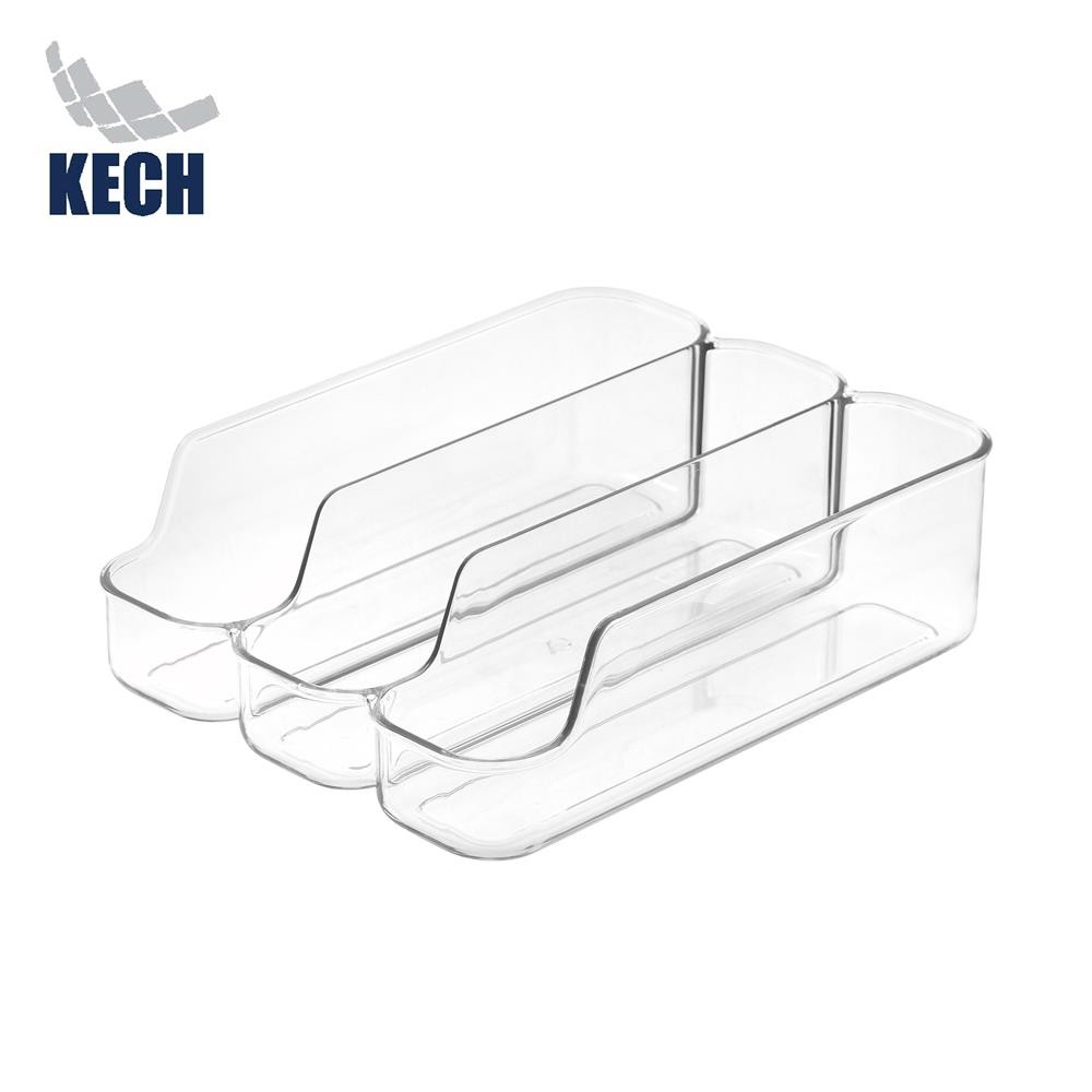 HomePro กล่องเก็บของแบ่งช่อง 3 ช่อง  FROSTY สีใส แบรนด์ KECH