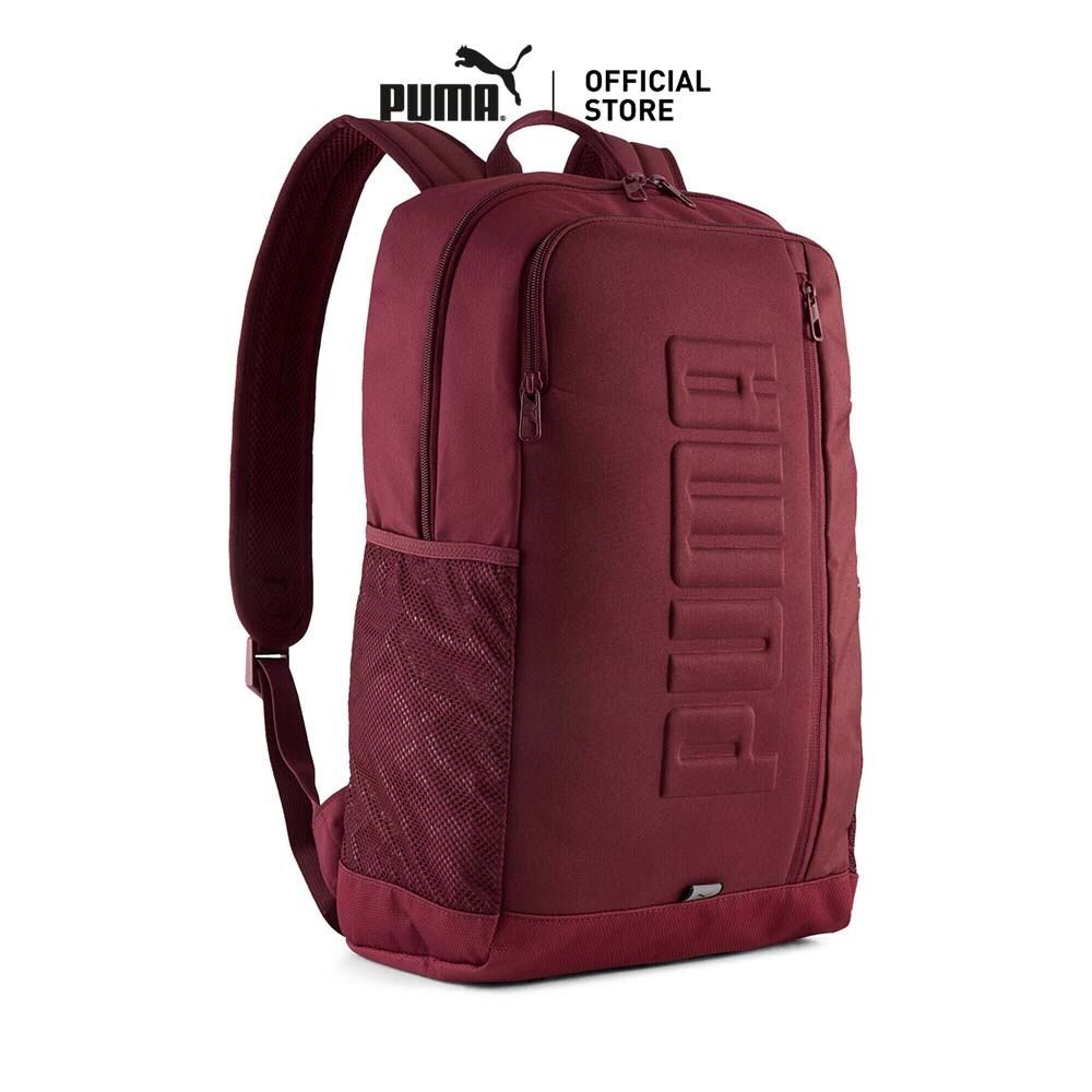 PUMA Basics กระเป๋าสะพายหลัง PUMA S สีแดง - 09071220