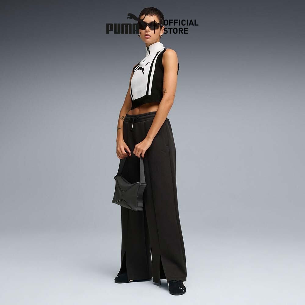 PUMA Prime/Select กางเกงขายาวทรงหลวม Wardrobe Essentials สำหรับผู้หญิง สีดำ - 63205301