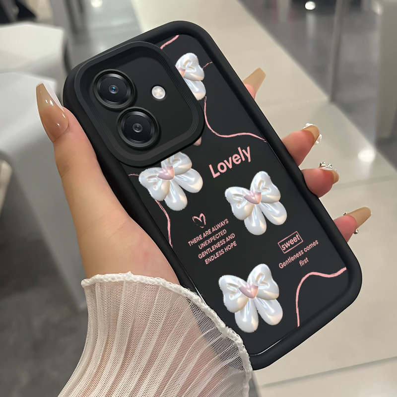 เคสสำหรับ OPPO A3 4G A3 Pro 5G A3X 4G A3X 5G A40 A60 5G เคสโทรศัพท์กุทัณฑ์รูปหัวใจสามสีซิลิโคนกันกระแทก
